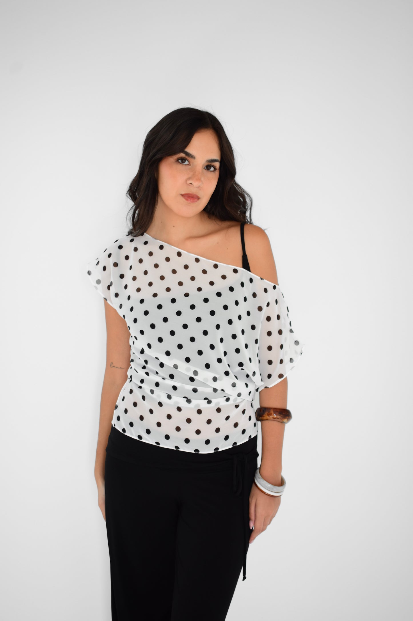 TOP LENA POLKA DOTS
