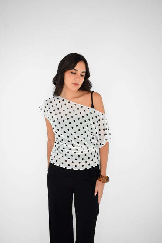 TOP LENA POLKA DOTS