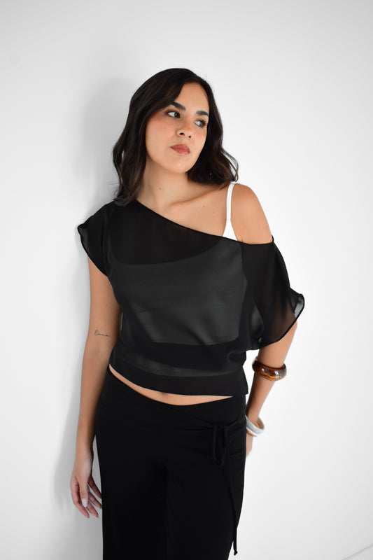 TOP LENA NEGRO